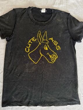 Cheeky Brand Cute Ass Tee T-Shirt Y2K Jessica Simpson L Vintage